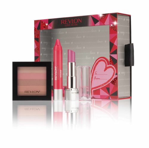 Revlon HD Lipstick in Sweet Pea; Revlon Highlighting Palette in Rose Glow; Revlon ColorBurst Balm in Unapologetic