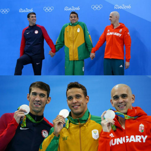Michael Phelps, Cha le Clos en Laszlo Cseh