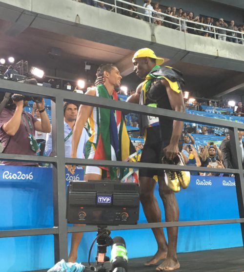Usain Bolt en Wayde van Niekerk