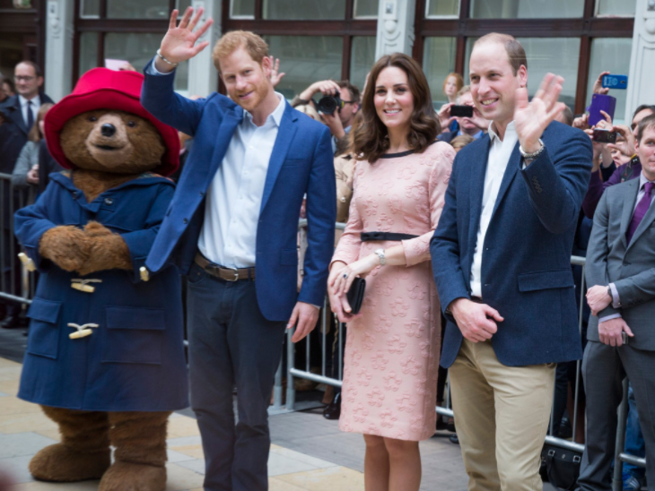 Paddington, Prins William en Kate, Prins Harry