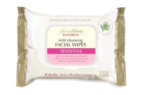 African Extracts Cleansing Facial Wipes in Sensitive (R42,99)