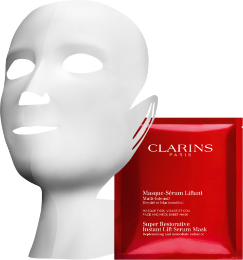 Clarins Super Restorative Instant Lift Serum mask