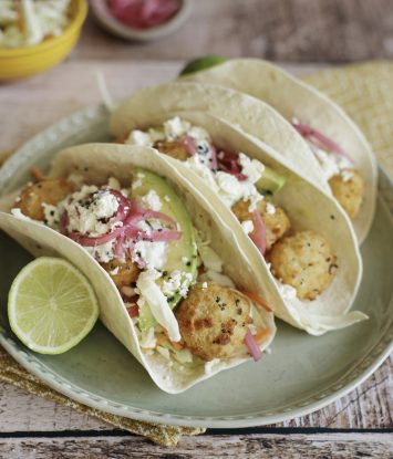 Gebraaide vis-tortillas