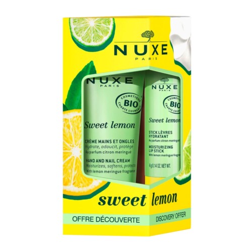 Sweet Lemon Lipstick and Hand Cream Duo Pack